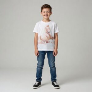 #05 Camiseta Cavalo Deitado Kids